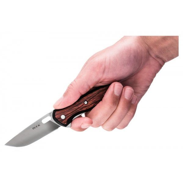 Buck Vantage Einhandmesser – 15,5 Cm, Mit Liner Lock, 420HC Stahlklinge & Birkenschichtholz-Griff