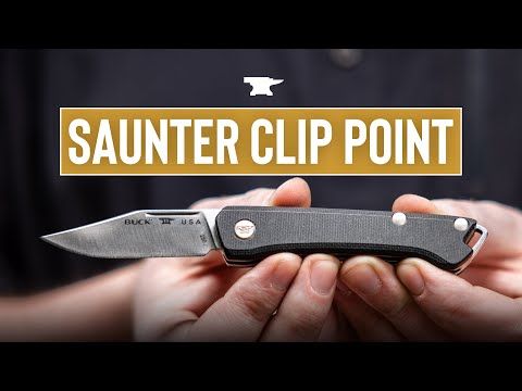 Buck 250 Saunter Clip Knife - Black Micarta